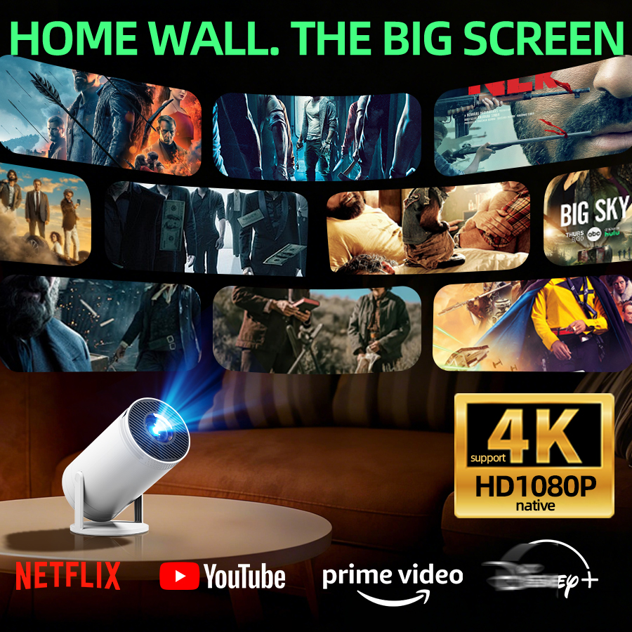 Home Cinema Today - 4K home theater projector, built-in WiFi,