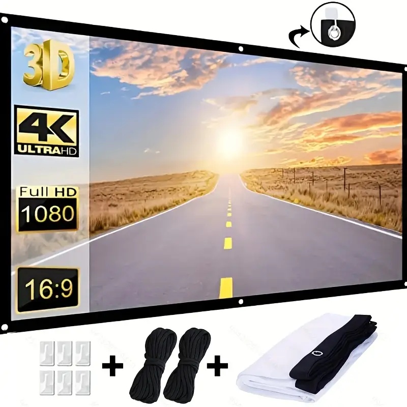 Projector Screen 100 Inch - Projector Screen16:9 indoor/outdoor used Foldable 100/120/150