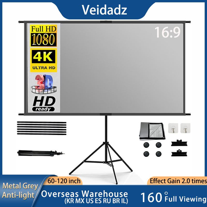 VEIDADZ Projector Screen With  - Projector Screen 100 Inch incelemesi ve fiyatı