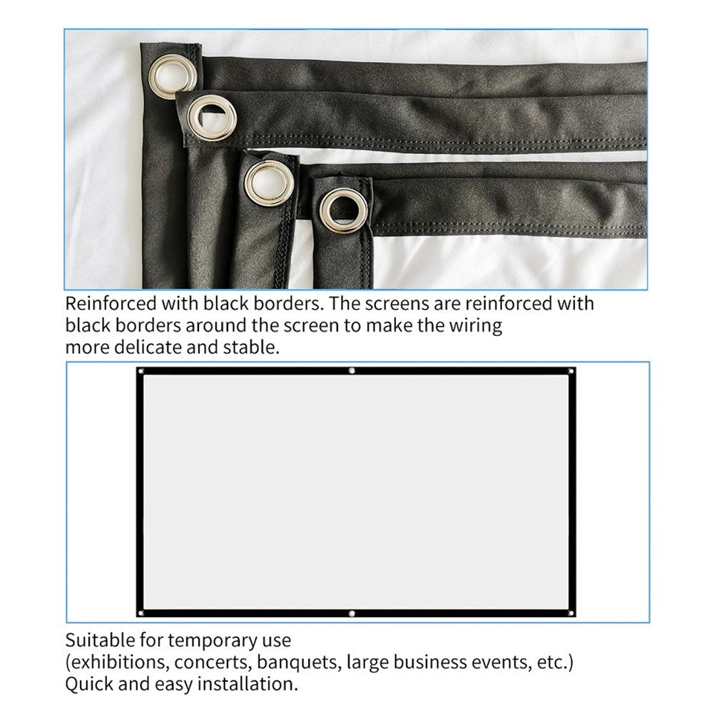 Portable Projector Screen Simp - Projector Screen 100 Inch incelemesi ve fiyatı