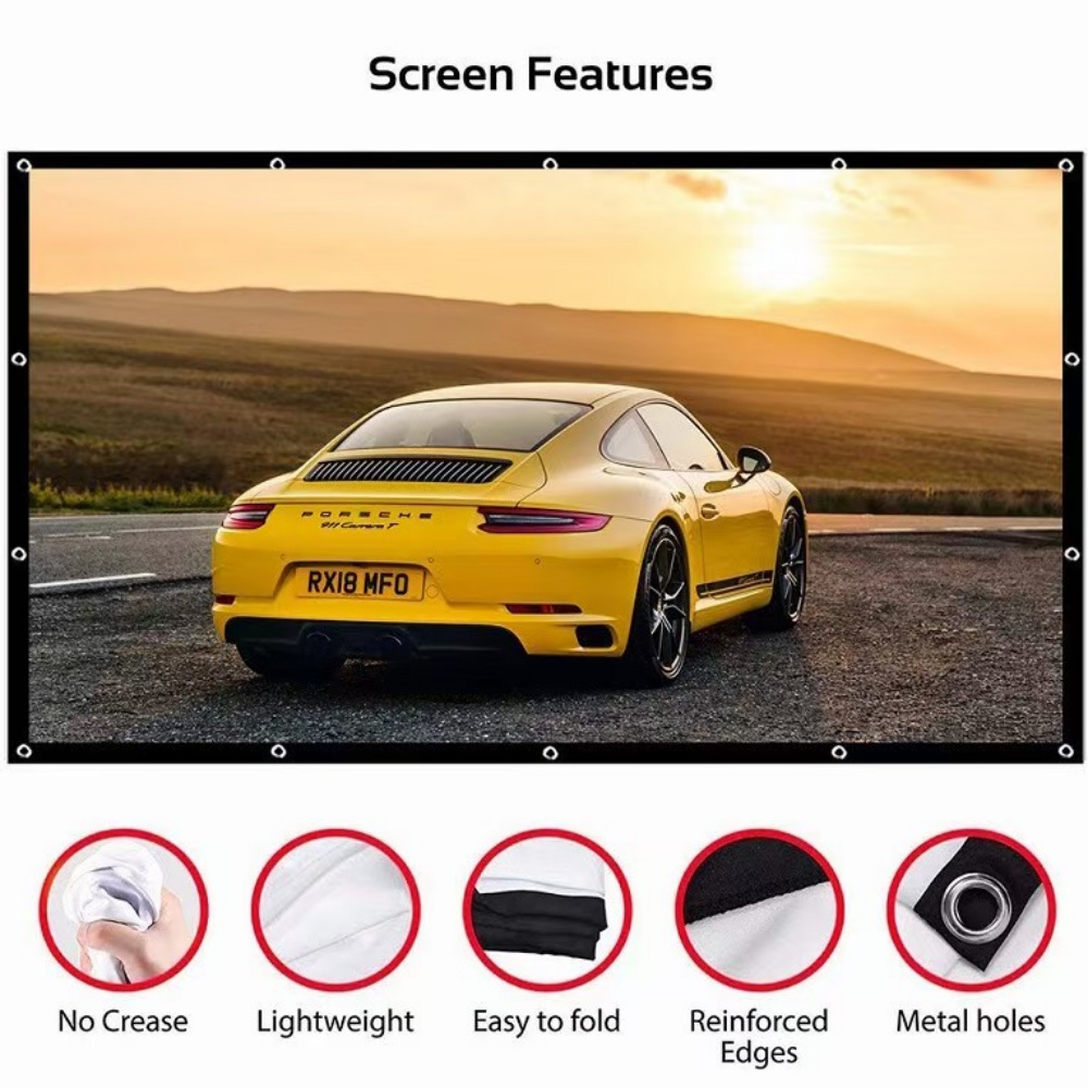 60 72 100 120 150 Inch 16:9 Po - Projector Screen 100 Inch incelemesi ve fiyatı