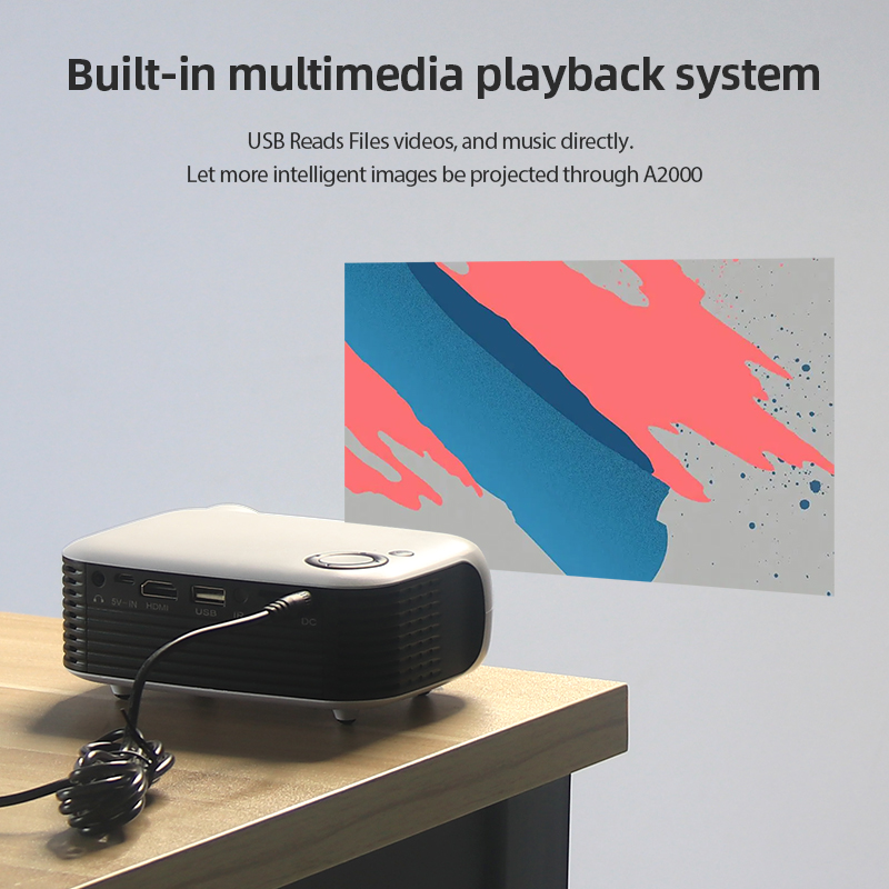 A2000 Mini Projector Portable  - Home Cinema Gadgets incelemesi ve fiyatı