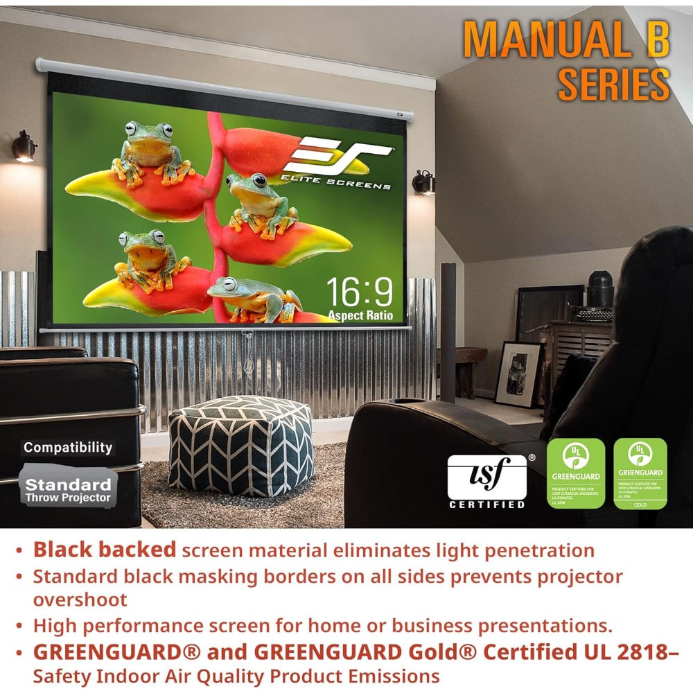 US Shipping Manual B 100 Inch  - Projector Screen 100 Inch incelemesi ve fiyatı