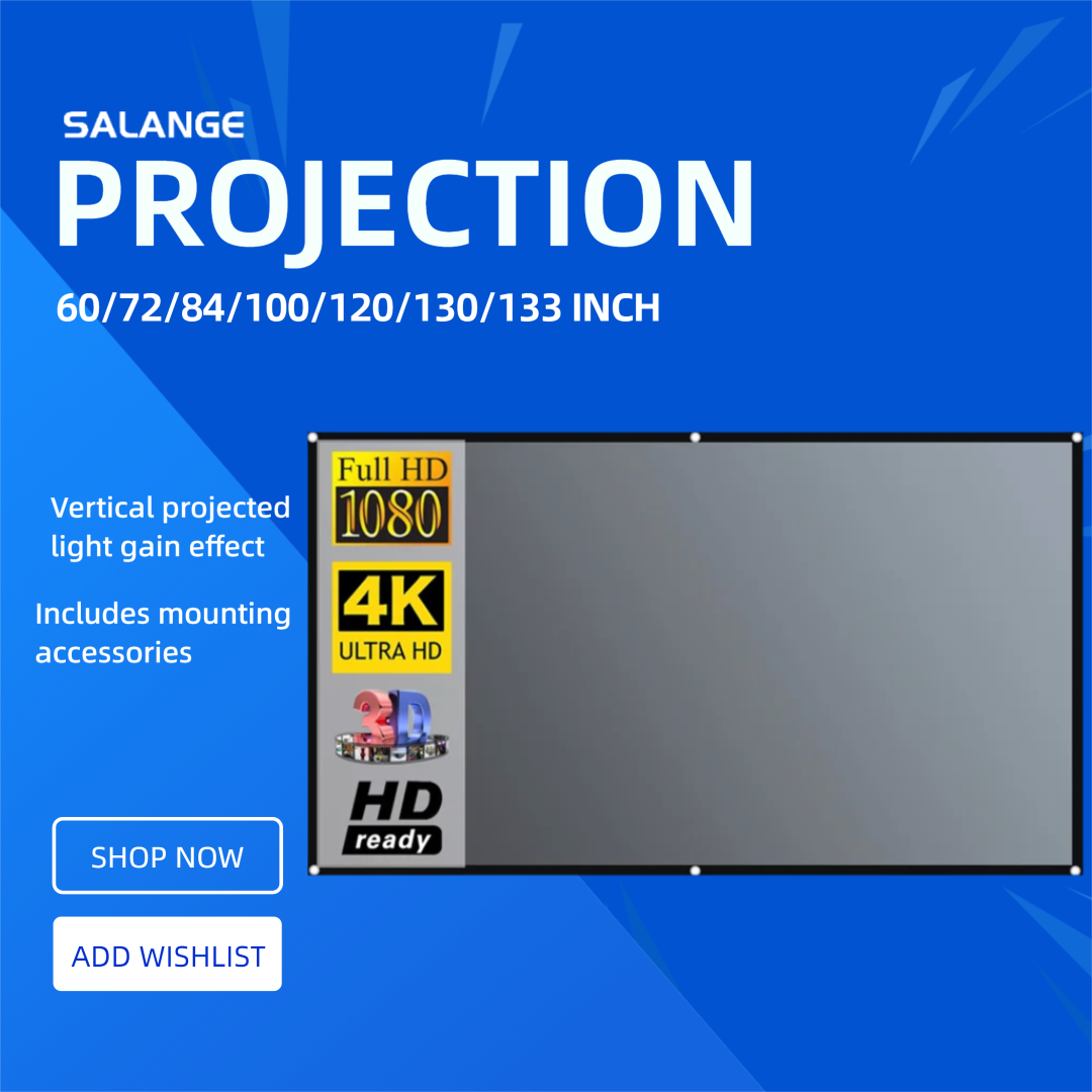 Salange Projector Screen 72 84 - Projector Screen 100 Inch incelemesi ve fiyatı