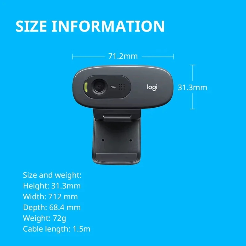 Logitech C270 HD Camera USB La - Logitech Home Cinema incelemesi ve fiyatı