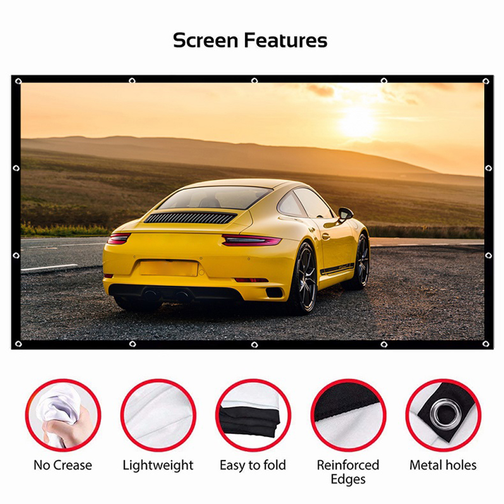 Portable Projector Screen Simp - Projector Screen 100 Inch incelemesi ve fiyatı
