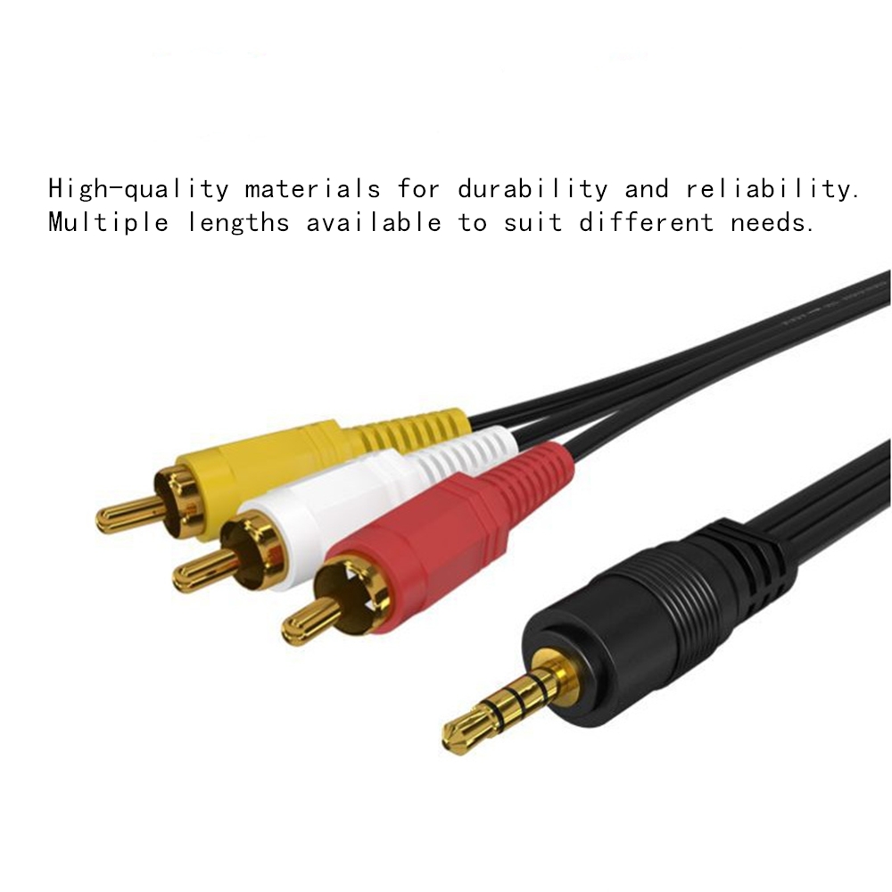 3.5mm to 3 RCA Audio Video Cab - Home Cinema Solution incelemesi ve fiyatı
