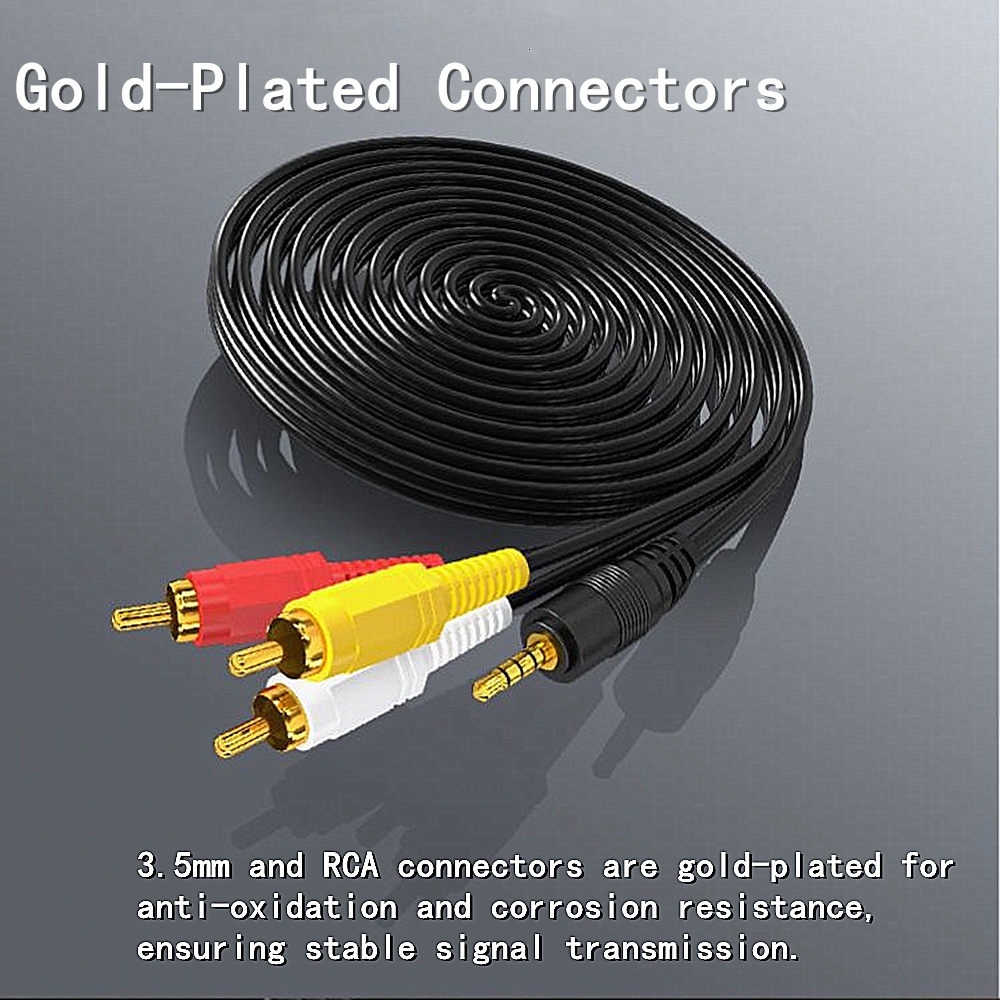 3.5mm to 3 RCA Audio Video Cab - Home Cinema Solution incelemesi ve fiyatı