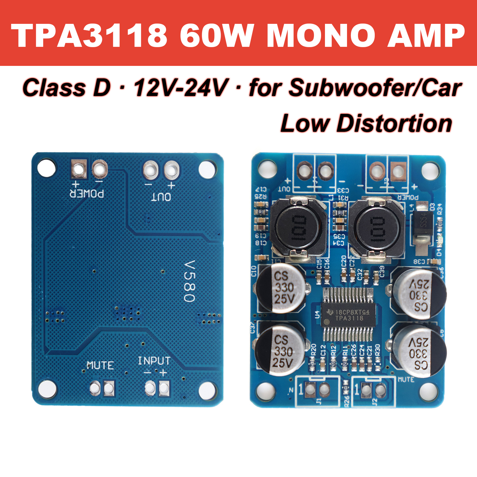 TPA3118 60W Mono Class D Digit - Home Cinema Solution incelemesi ve fiyatı