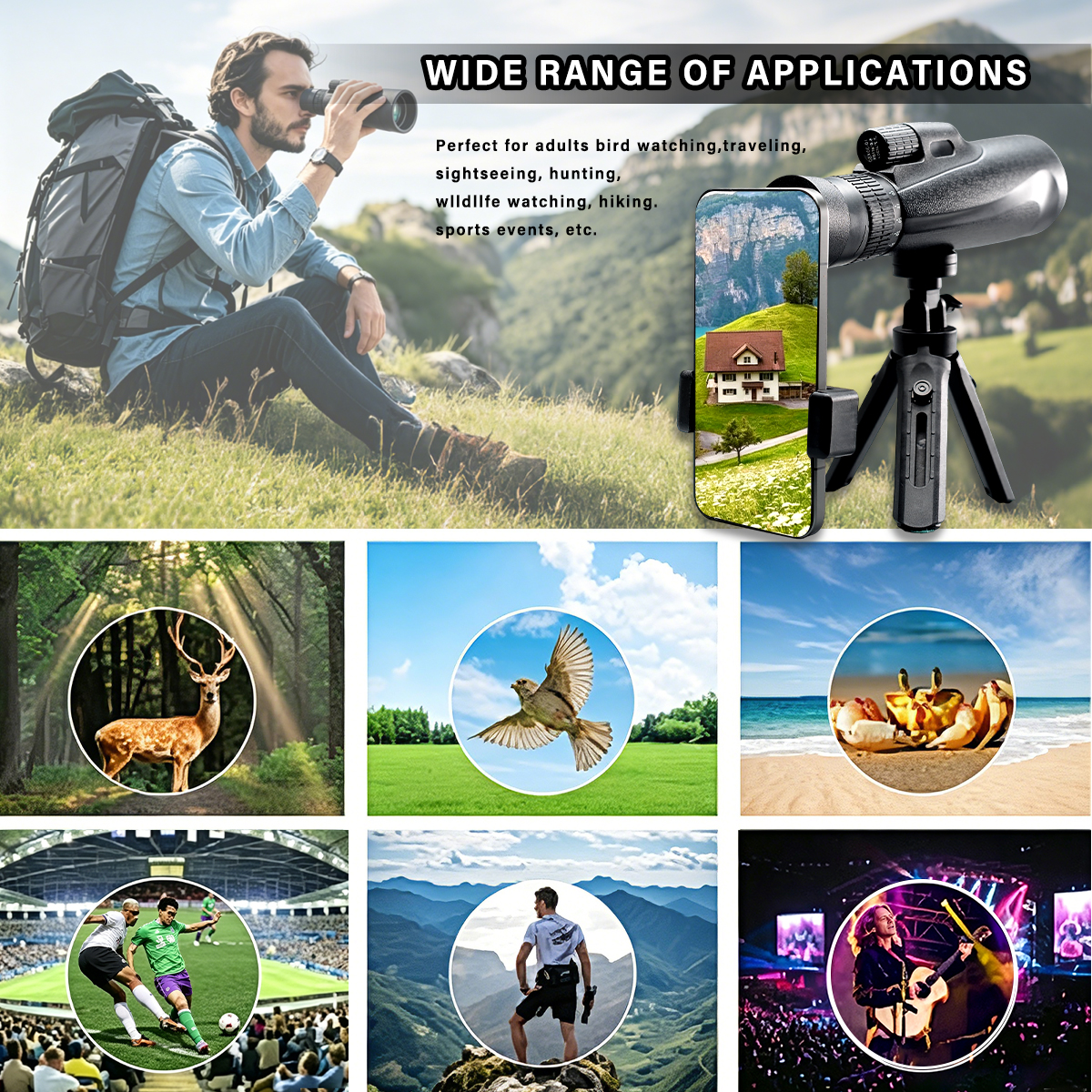 10-30x50 Monoculars Telescope  - Home Cinema Center incelemesi ve fiyatı