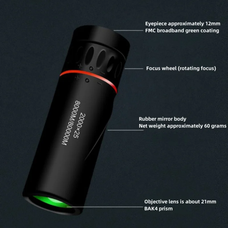 HD 2000x25 Monocular Telescope - Home Cinema Center incelemesi ve fiyatı