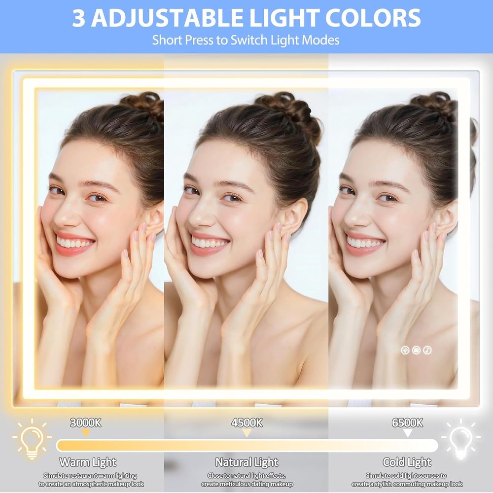 Wall-Mounted LED Vanity Mirror - Wall Mount Speaker incelemesi ve fiyatı