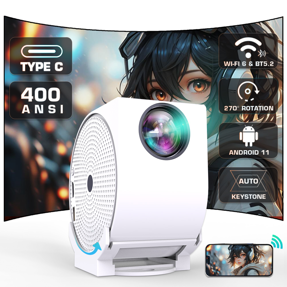 TYPE C 4K Mini Projector with  - Xiaomi Home Cinema incelemesi ve fiyatı