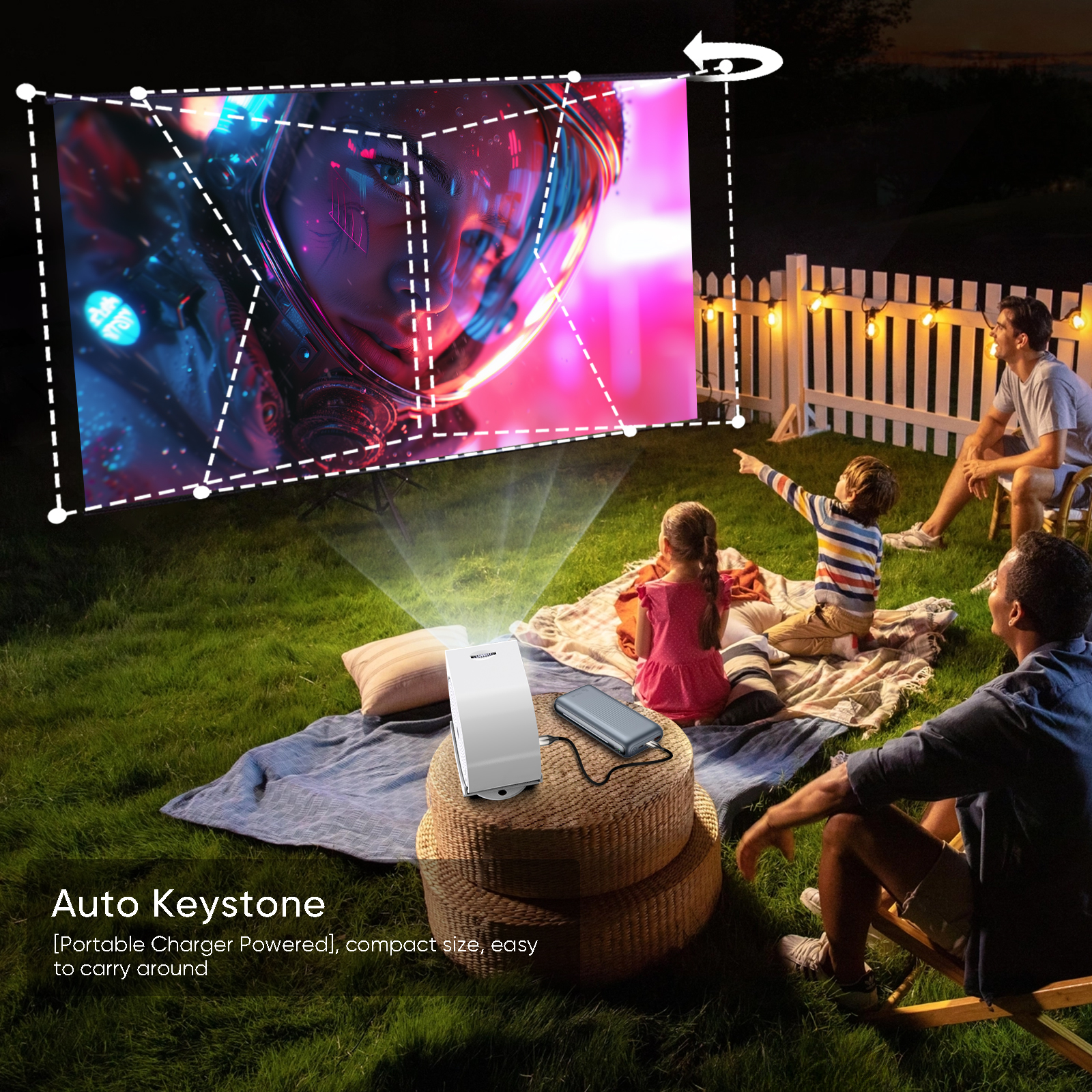 TYPE C 4K Mini Projector with  - Xiaomi Home Cinema incelemesi ve fiyatı