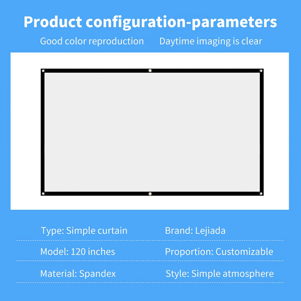 Portable Folding Projector Scr - Projector Screen 100 Inch incelemesi ve fiyatı