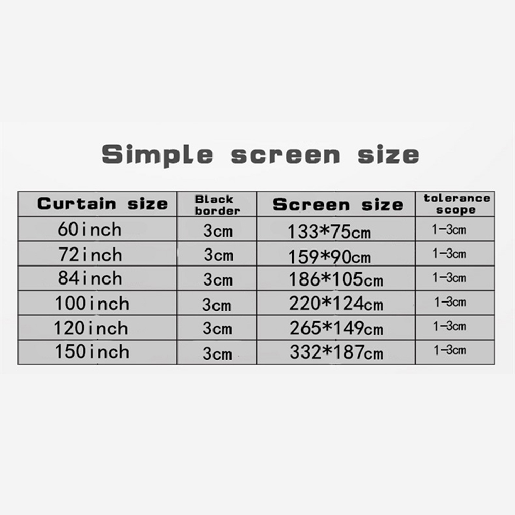 Portable Folding Projector Scr - Projector Screen 100 Inch incelemesi ve fiyatı