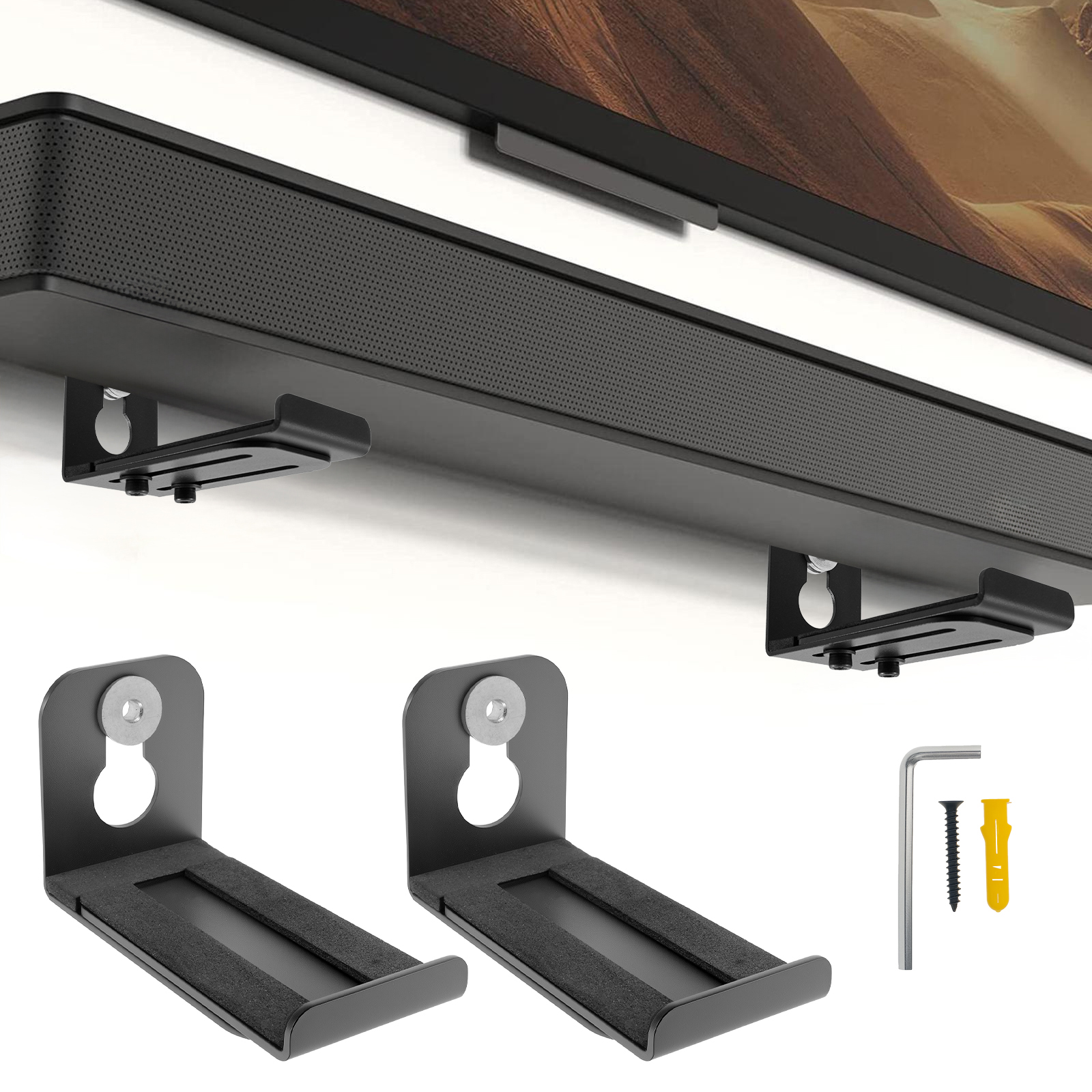 2Pcs Soundbar Speaker Stands W - Wall Mount Speaker incelemesi ve fiyatı