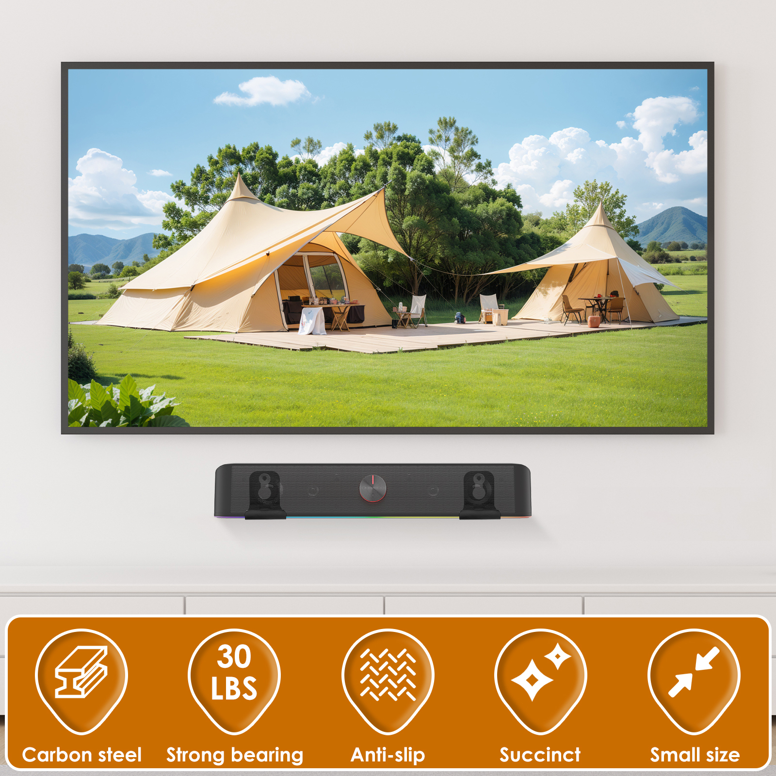 2Pcs Soundbar Speaker Stands W - Wall Mount Speaker incelemesi ve fiyatı