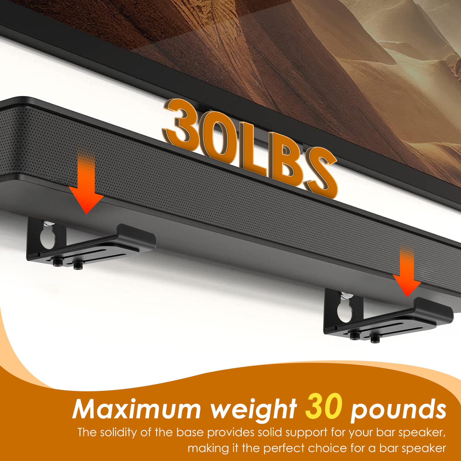2Pcs Soundbar Speaker Stands W - Wall Mount Speaker incelemesi ve fiyatı