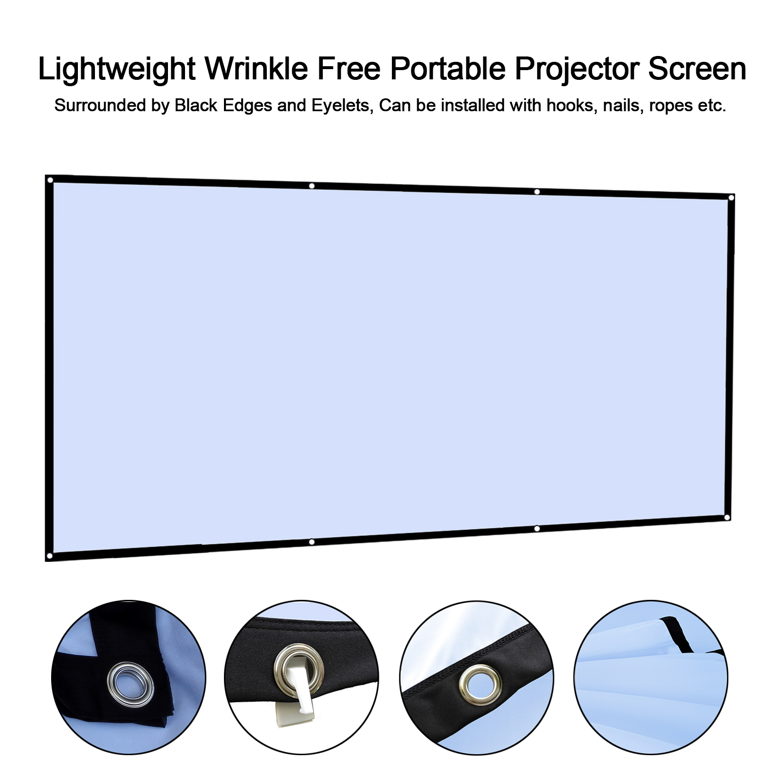 60 72 100 120 150 Inch 16:9 Po - Projector Screen 100 Inch incelemesi ve fiyatı