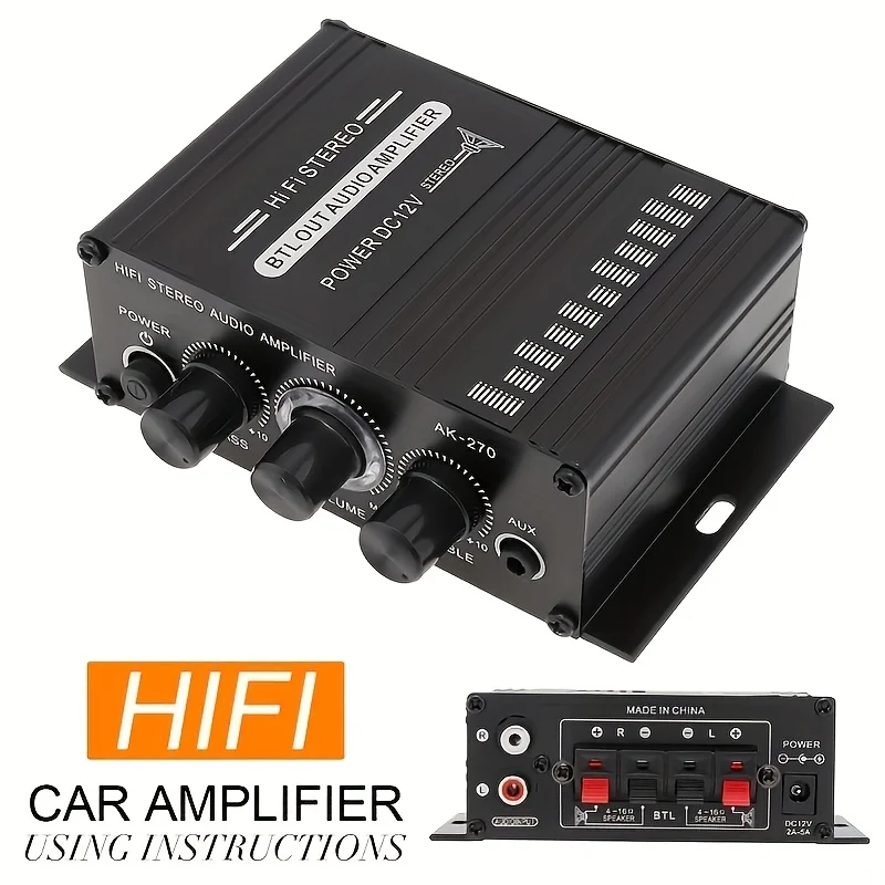 AK-270 400W Mini Power Amplifi - Home Cinema Solution incelemesi ve fiyatı