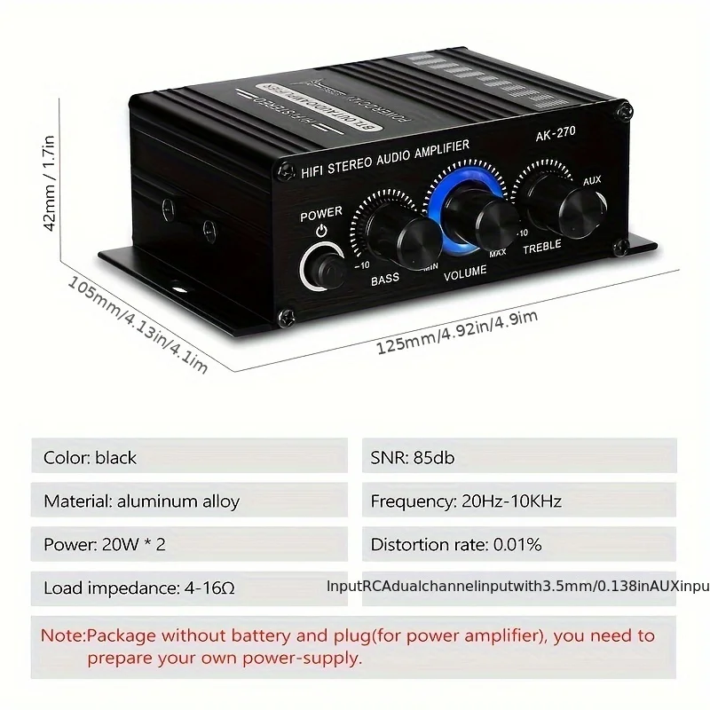 AK-270 400W Mini Power Amplifi - Home Cinema Solution incelemesi ve fiyatı
