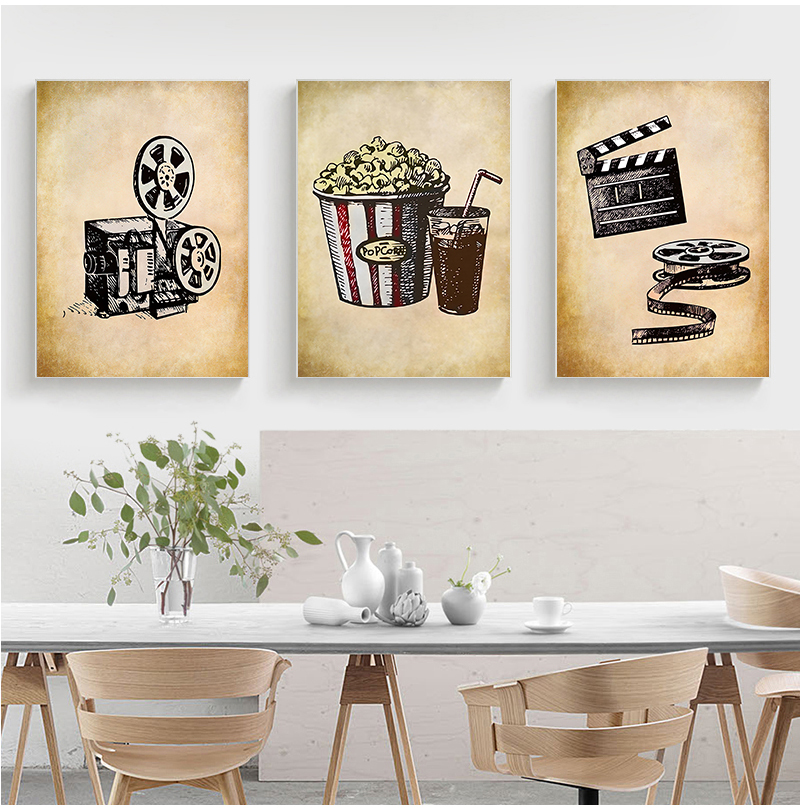 Movie Theater Vintage Art Canv - Home Cinema Gadgets incelemesi ve fiyatı