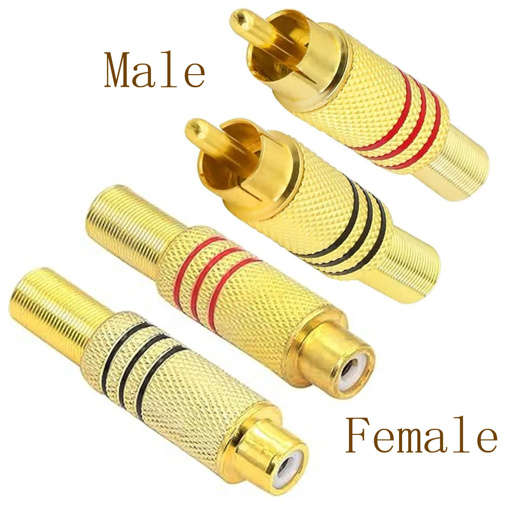 4PCS RCA Plug Gold Plated Sold - Home Cinema Solution incelemesi ve fiyatı