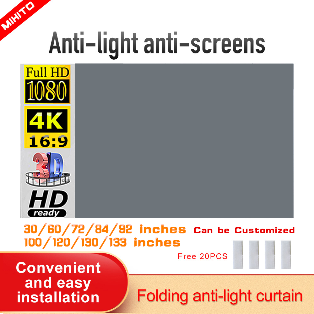 MIXITO Projector Screen Simple - Projector Screen 100 Inch incelemesi ve fiyatı